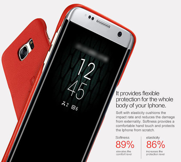 เคสหนังคลุมด้านหลัง เคสเบาไม่หนาไม่หนัก เคส S7 Edge